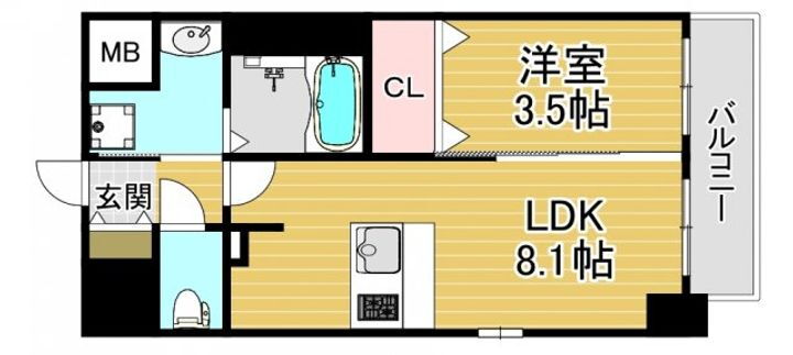 ファステートＯＳＡＫＡシティゲート 5階 1LDK 賃貸物件詳細