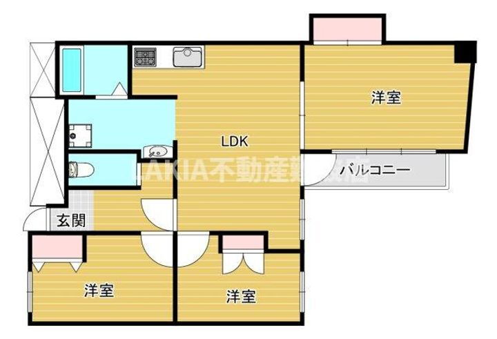 メゾンエトワール 2階 3LDK 賃貸物件詳細