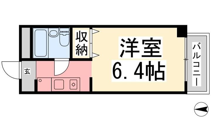 愛媛県松山市中央１丁目 萱町六丁目駅 1K マンション 賃貸物件詳細