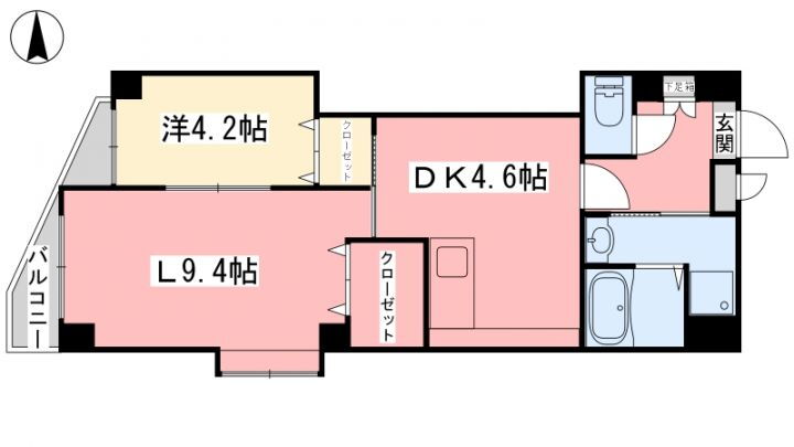 ヴェラヴィータ泉町Ⅲ 4階 1LDK 賃貸物件詳細