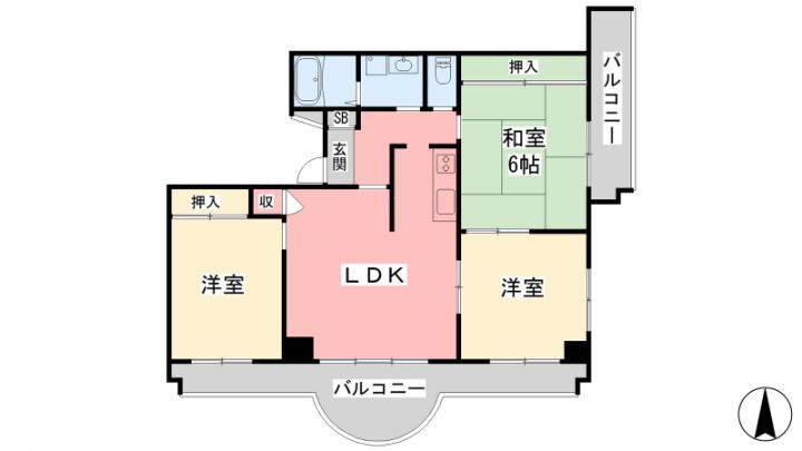 ランドマーク一番町 5階 3LDK 賃貸物件詳細