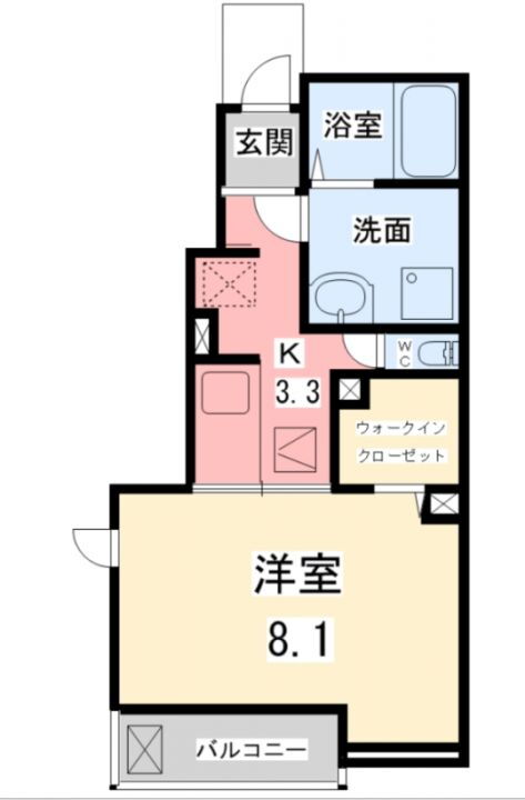 愛媛県松山市西石井５丁目 いよ立花駅 1K アパート 賃貸物件詳細