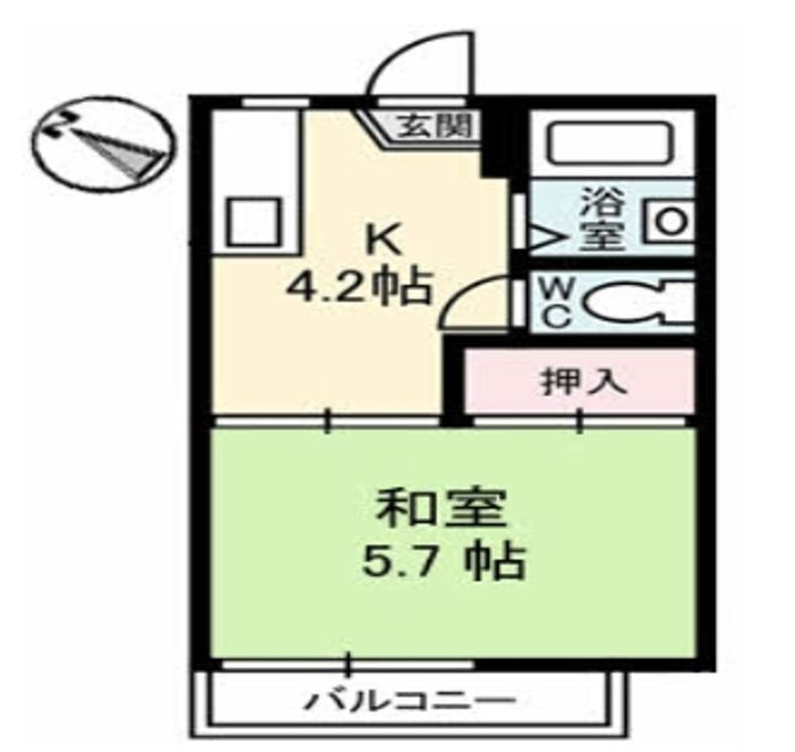 愛媛県松山市内宮町 伊予和気駅 1K アパート 賃貸物件詳細