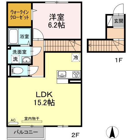 愛媛県松山市鷹子町 鷹ノ子駅 1LDK アパート 賃貸物件詳細