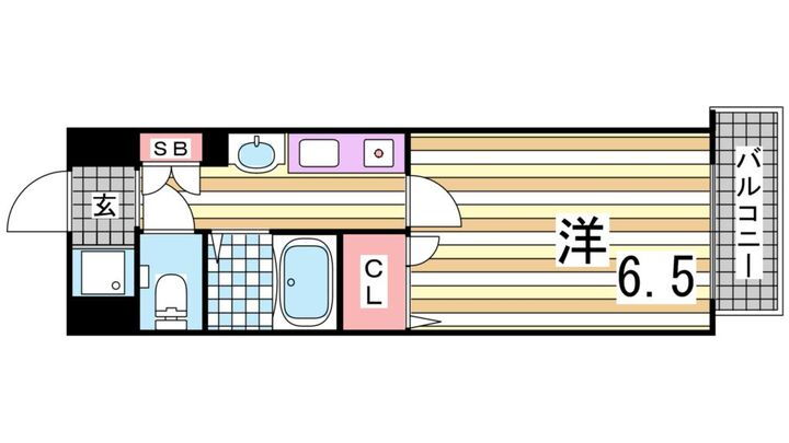 兵庫県神戸市中央区生田町２丁目 新神戸駅 1K マンション 賃貸物件詳細