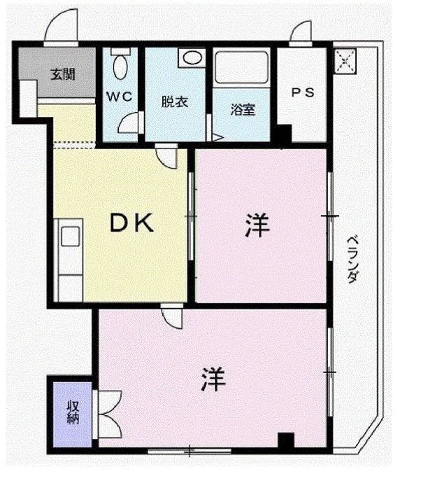 兵庫県高砂市荒井町蓮池２丁目 高砂駅 2DK マンション 賃貸物件詳細