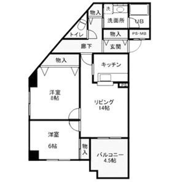 シーサイドパストラル林崎ＩＩ 5階 2LDK 賃貸物件詳細