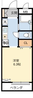 兵庫県姫路市西中島 野里駅 1K アパート 賃貸物件詳細