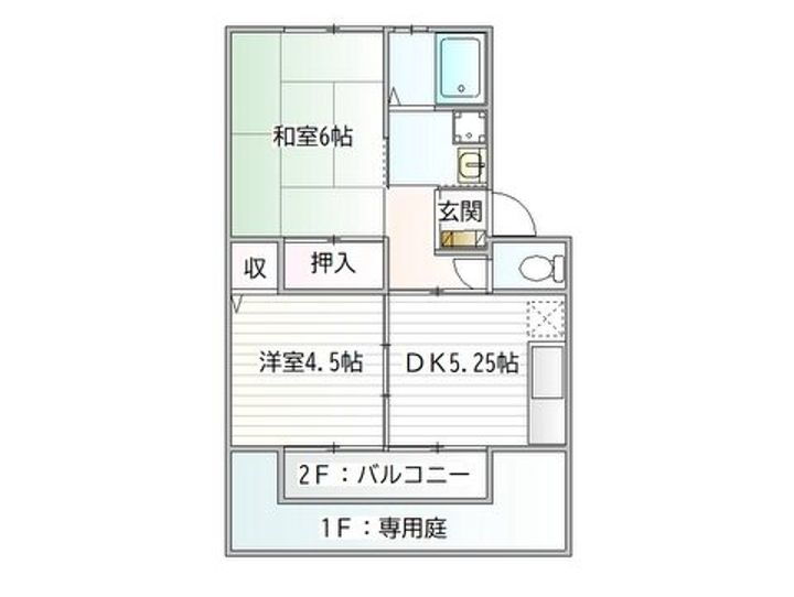 兵庫県たつの市揖西町小神 本竜野駅 2DK アパート 賃貸物件詳細