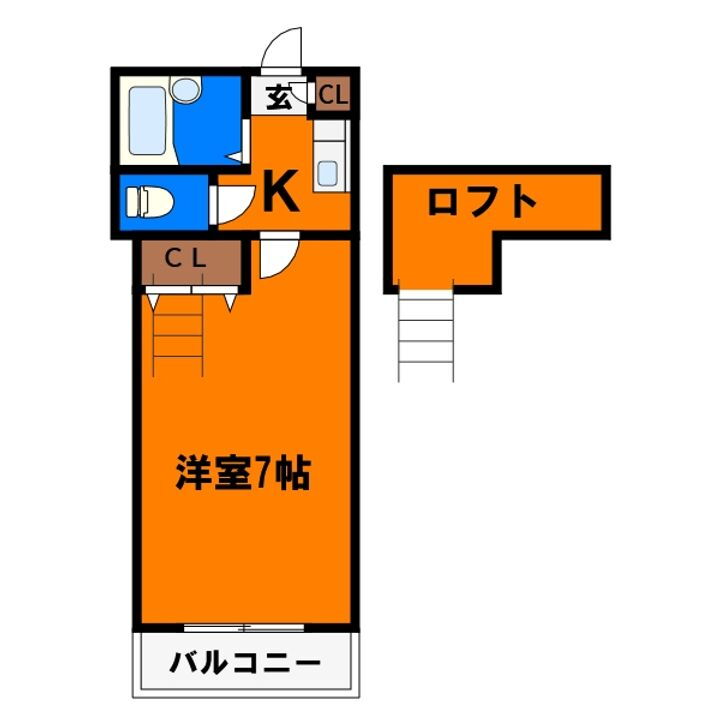 千葉県千葉市中央区葛城３丁目 千葉駅 1K アパート 賃貸物件詳細