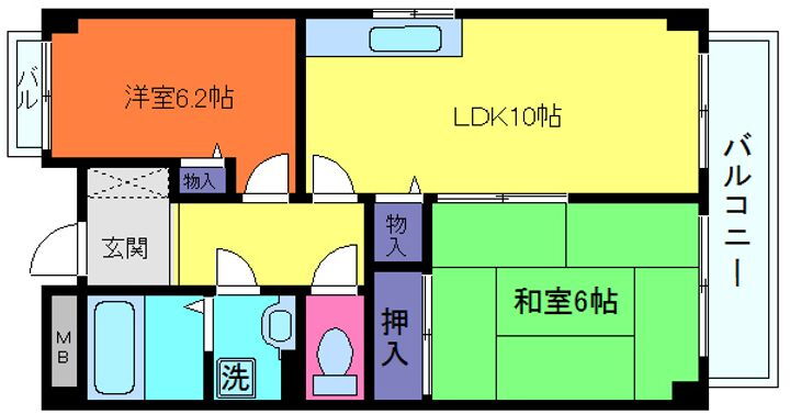 ヒルスカイ六甲 1階 2LDK 賃貸物件詳細