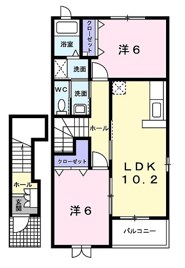 サニーヴィラ貮番館Ⅱ 2階 2LDK 賃貸物件詳細