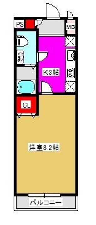 千葉県松戸市東松戸２丁目 東松戸駅 1K マンション 賃貸物件詳細