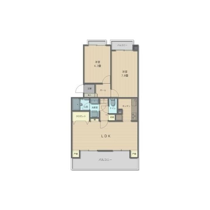 千葉県松戸市新松戸７丁目 南流山駅 2LDK マンション 賃貸物件詳細