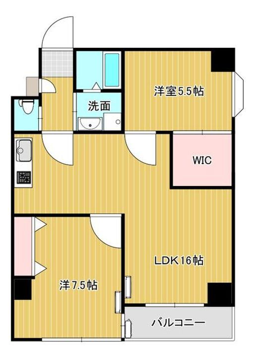 大島レジデンス北小金 4階 2LDK 賃貸物件詳細