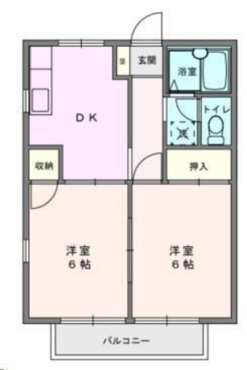 千葉県松戸市五香１丁目 五香駅 2DK アパート 賃貸物件詳細