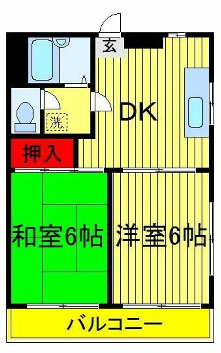 千葉県松戸市常盤平２丁目 常盤平駅 2DK アパート 賃貸物件詳細
