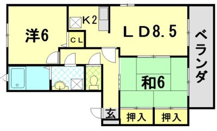 千葉県松戸市樋野口 松戸駅 2DK アパート 賃貸物件詳細