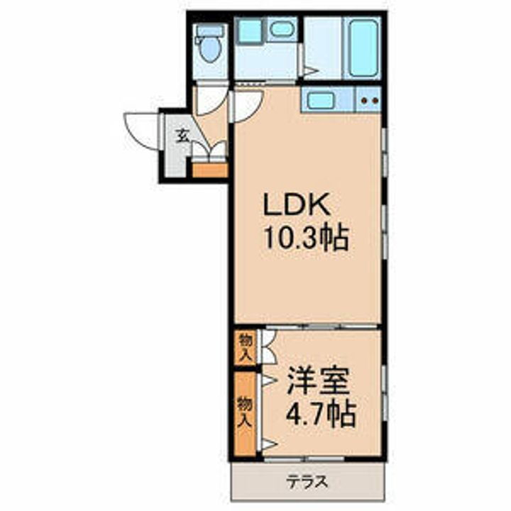 花島ハイム１ 1階 1LDK 賃貸物件詳細