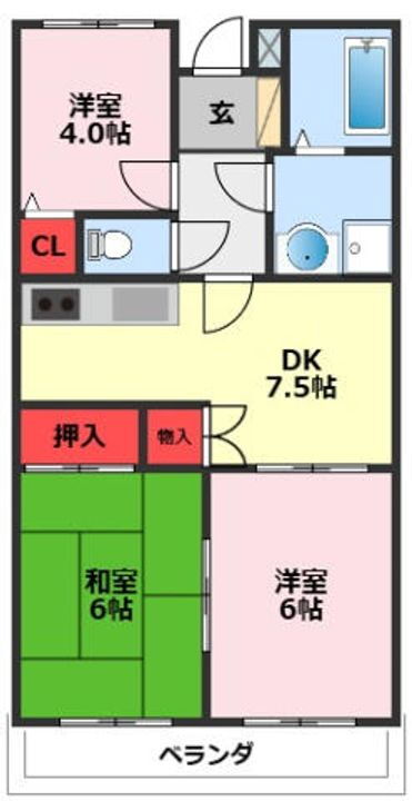 マーリーズホーム 2階 3DK 賃貸物件詳細