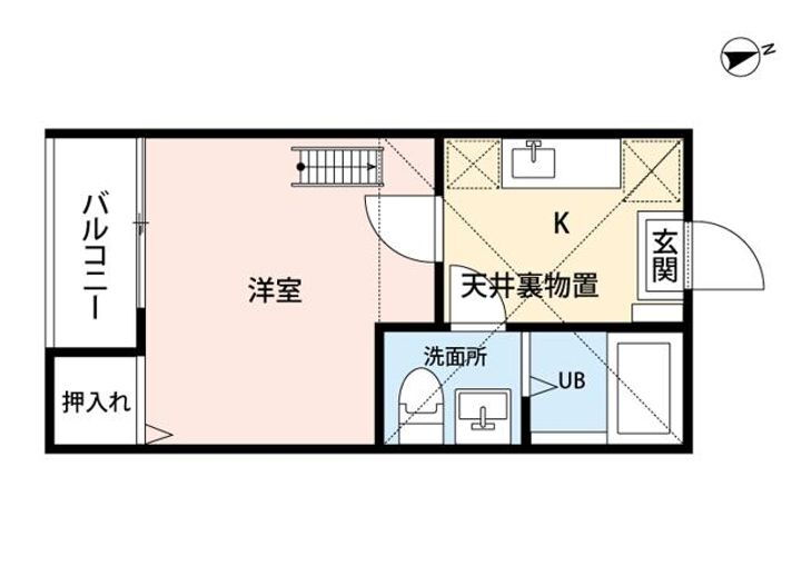 千葉県松戸市幸谷 新松戸駅 1K アパート 賃貸物件詳細