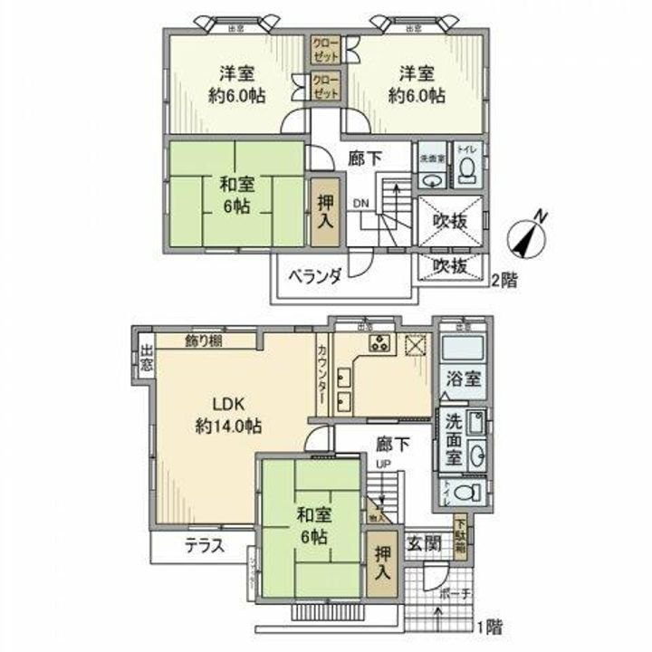 千葉県鎌ケ谷市中沢新町 鎌ケ谷駅 4LDK 一戸建て 賃貸物件詳細