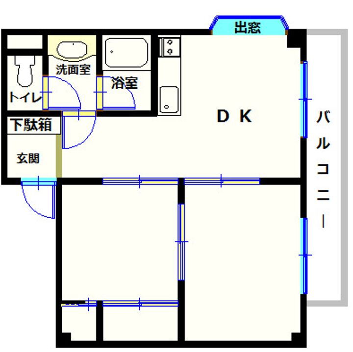 千葉県松戸市新松戸１丁目 新松戸駅 2DK マンション 賃貸物件詳細