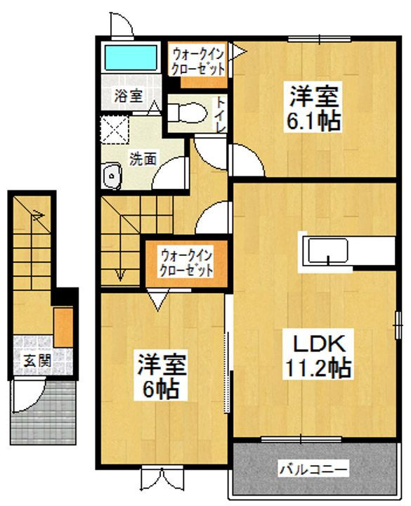 徳島県板野郡北島町鯛浜字大西 吉成駅 2LDK アパート 賃貸物件詳細