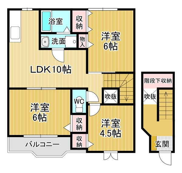 グレイスランド鳴門Ａ 2階 3LDK 賃貸物件詳細