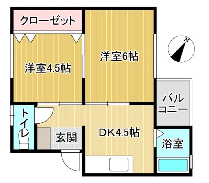 岡マンション 2階 2DK 賃貸物件詳細