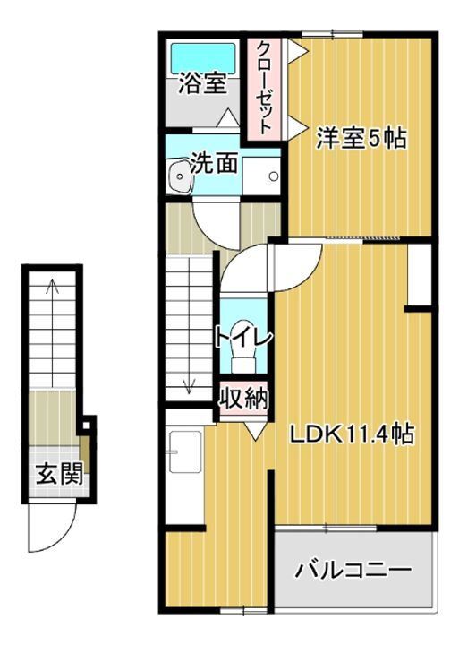 徳島県板野郡北島町鯛浜字かや 吉成駅 1LDK アパート 賃貸物件詳細