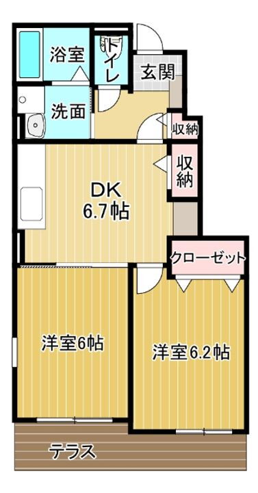 徳島県板野郡藍住町矢上字原 勝瑞駅 2DK アパート 賃貸物件詳細