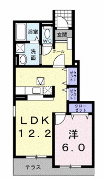 徳島県板野郡藍住町徳命字名田 吉成駅 1LDK アパート 賃貸物件詳細