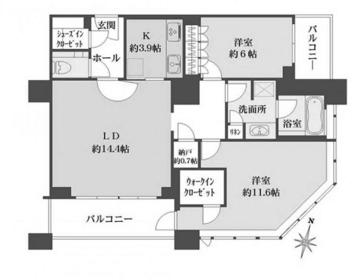 グランフロント大阪オーナーズタワー 34階 2LDK 賃貸物件詳細