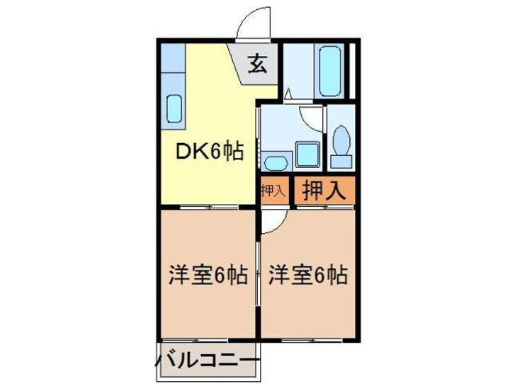 静岡県富士宮市大岩 富士宮駅 2DK アパート 賃貸物件詳細