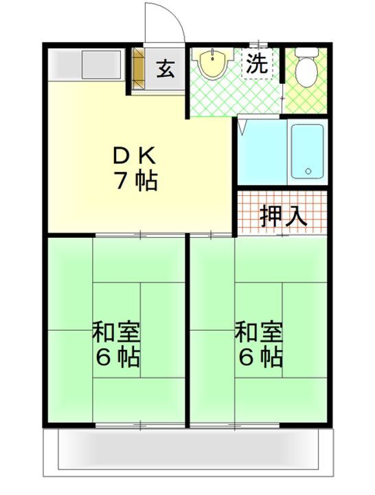 静岡県沼津市高砂町 沼津駅 2DK アパート 賃貸物件詳細