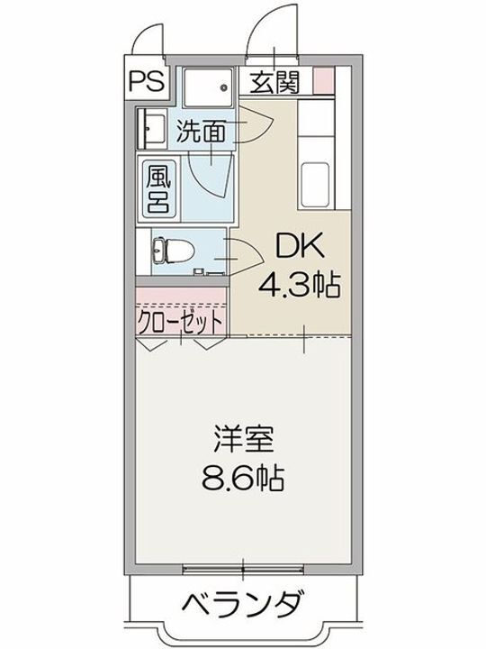 グリーンヒル　タカハシ 1階 1DK 賃貸物件詳細
