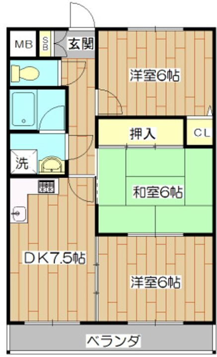 大阪府高槻市西真上２丁目 高槻駅 3DK マンション 賃貸物件詳細