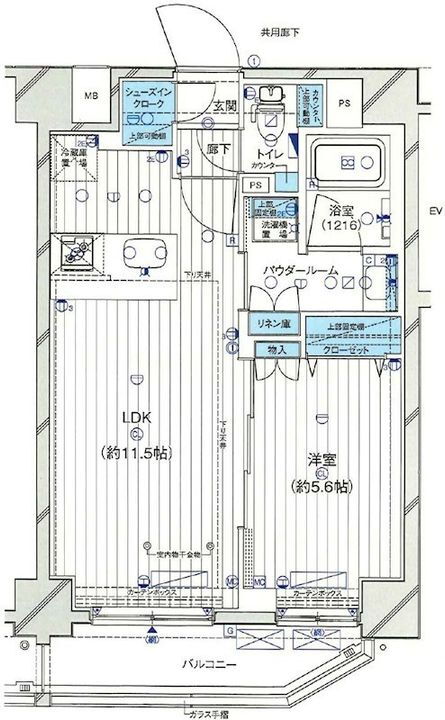 ＧＥＮＯＶＩＡ小村井 8階 1LDK 賃貸物件詳細