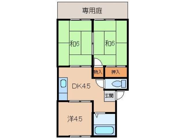 和歌山県和歌山市園部 六十谷駅 3DK アパート 賃貸物件詳細