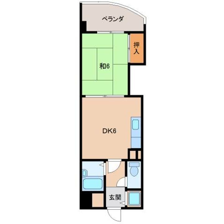 和歌山県和歌山市吹屋町４丁目 和歌山駅 1DK マンション 賃貸物件詳細