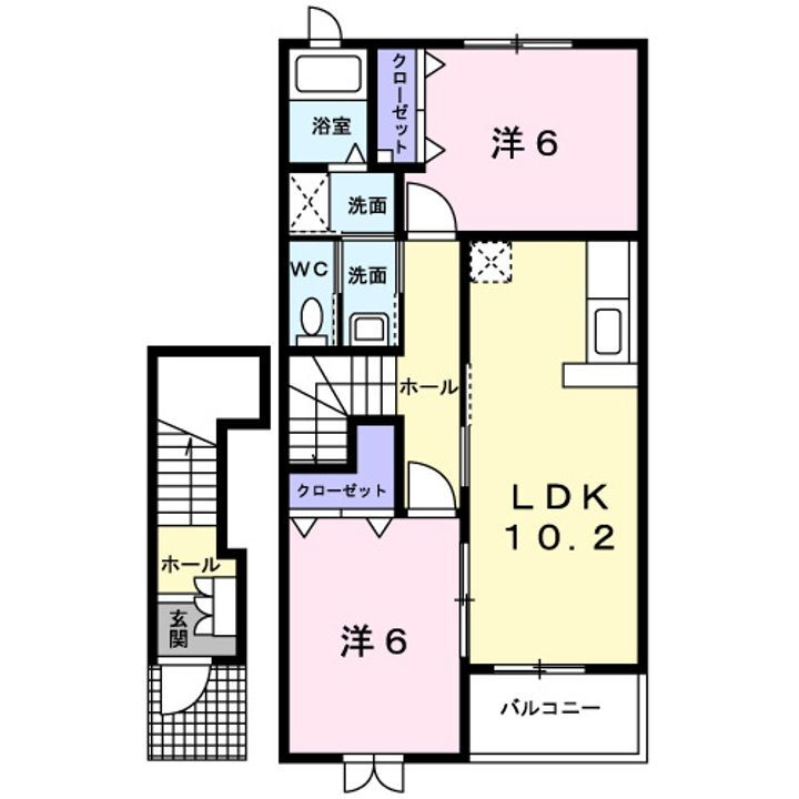 和歌山県紀の川市貴志川町丸栖 船戸駅 2LDK アパート 賃貸物件詳細