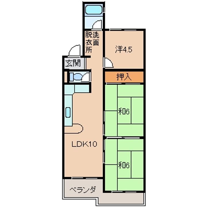 和歌山県和歌山市松ケ丘１丁目 和歌山市駅 3LDK マンション 賃貸物件詳細