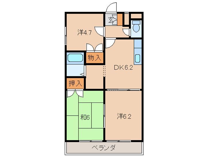 和歌山県和歌山市今福５丁目 和歌山市駅 3DK アパート 賃貸物件詳細