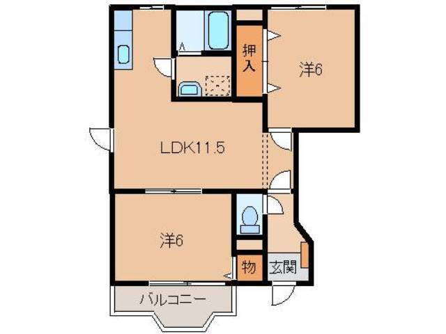 和歌山県橋本市原田 橋本駅 2LDK アパート 賃貸物件詳細