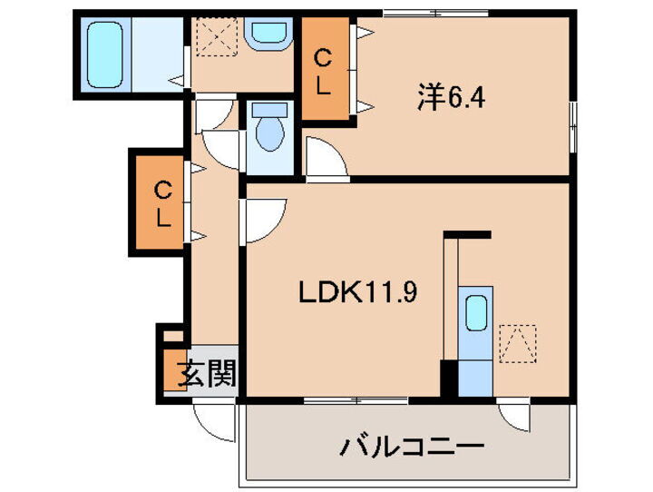 和歌山県海南市岡田 黒江駅 1LDK アパート 賃貸物件詳細