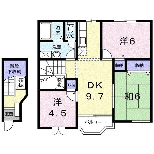 和歌山県和歌山市新中島 神前駅 3DK アパート 賃貸物件詳細