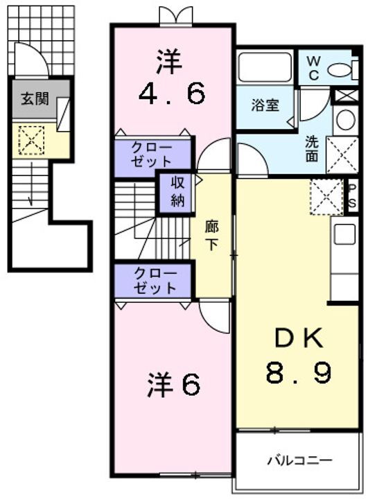 和歌山県紀の川市下井阪 下井阪駅 2DK アパート 賃貸物件詳細