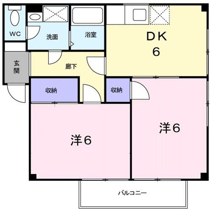 広島県福山市加茂町字中野 道上駅 2DK アパート 賃貸物件詳細