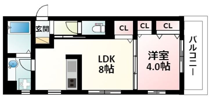 大阪府吹田市垂水町１丁目 江坂駅 1LDK アパート 賃貸物件詳細